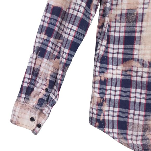 US Polo Assn Men’s Button Up Shirt Small Plaid ‘Merica Turtle Back Long Sleeve - Picture 10 of 11